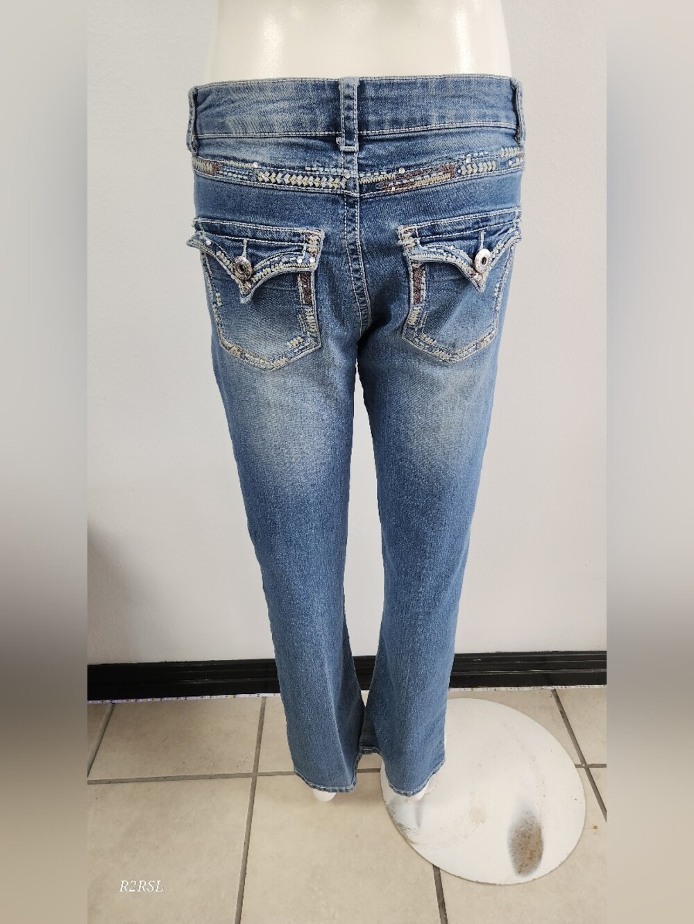 Revolt Y2K  Straight Leg Low-rise Jeans Womens 6(fit like modern 8) McBling